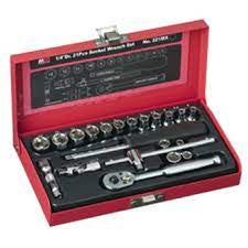 M10 1/4" Drive Socket Set 21pc 221MX