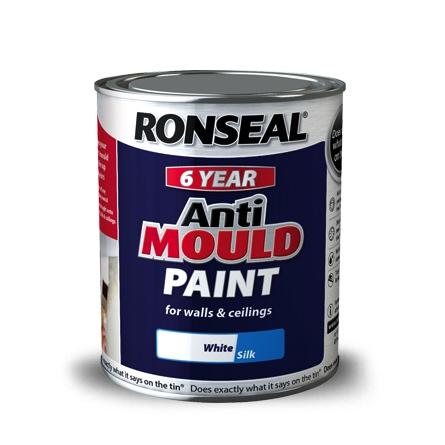 Photo of Ronseal Anti Mould Paint Matt White 750 ml