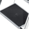 Hailo K30 Aluminium Fold-Step Black Non Slip Mat 2 Steps