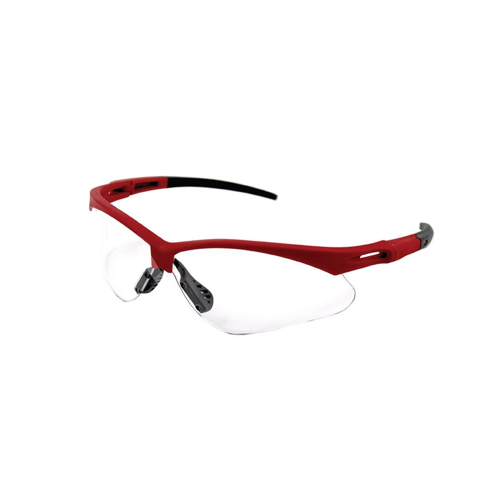S&L Safety Spectacles Red Frame And Clear Lens