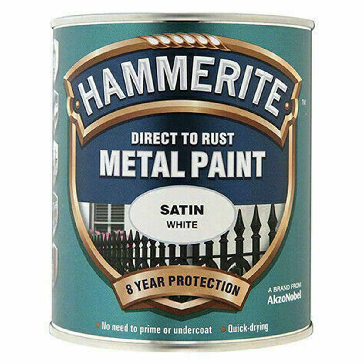 Hammerite Direct to Rust Metal Paint - Satin Finish (All Popular Colours)