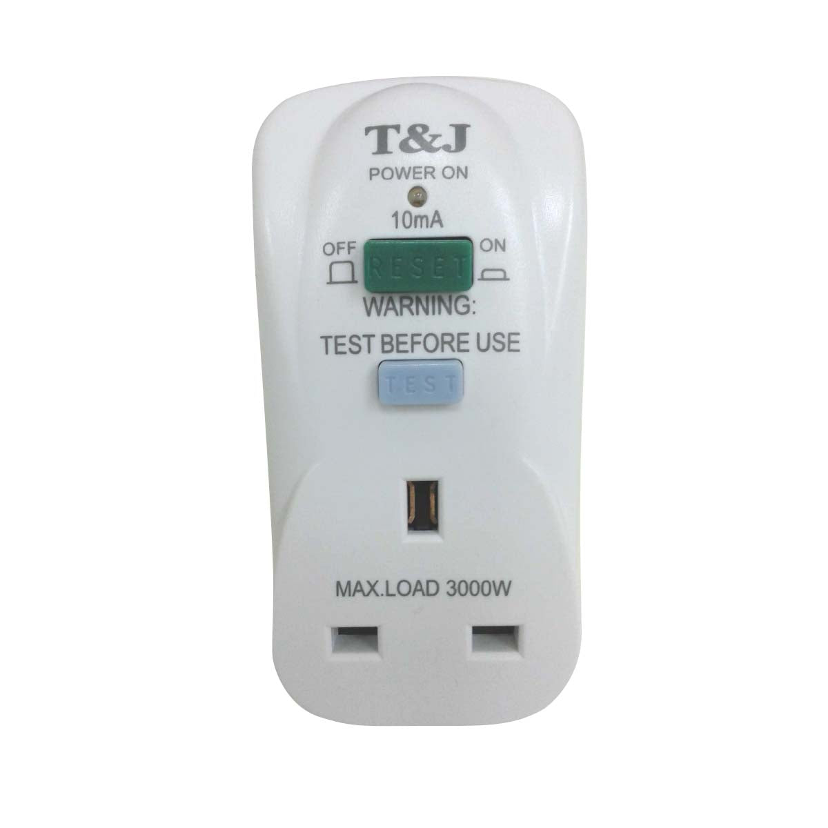 T&J Electric RCD Safety Protection Socket Adaptor (K7813RCD) ***