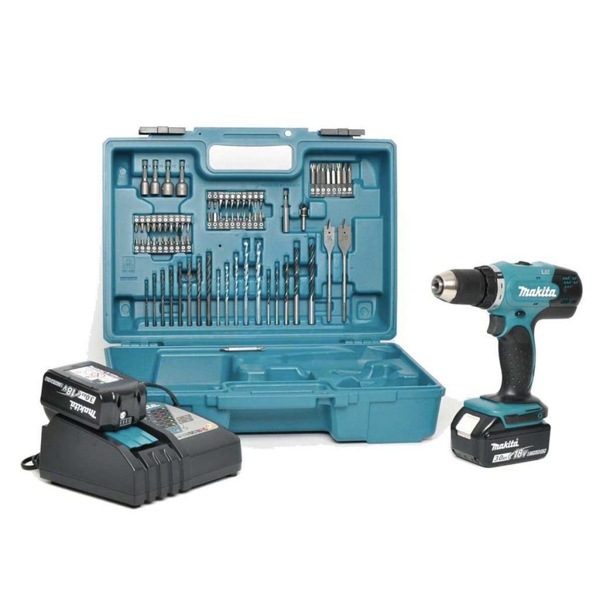 Makita Cordless 18V Hammer Drill Kit (DHP453RFX4)