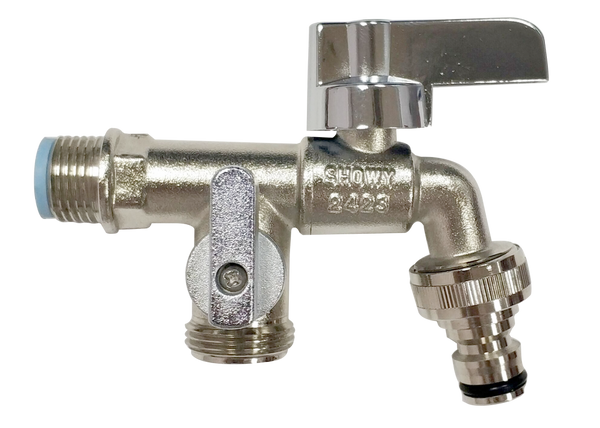 Showy ''Prestige''  H. D Washing Garden Tap C/W Nozzle 2423