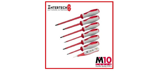 M10 Insulated Soft Handle Screwdriver 7pc Set (1,000V) 335/7