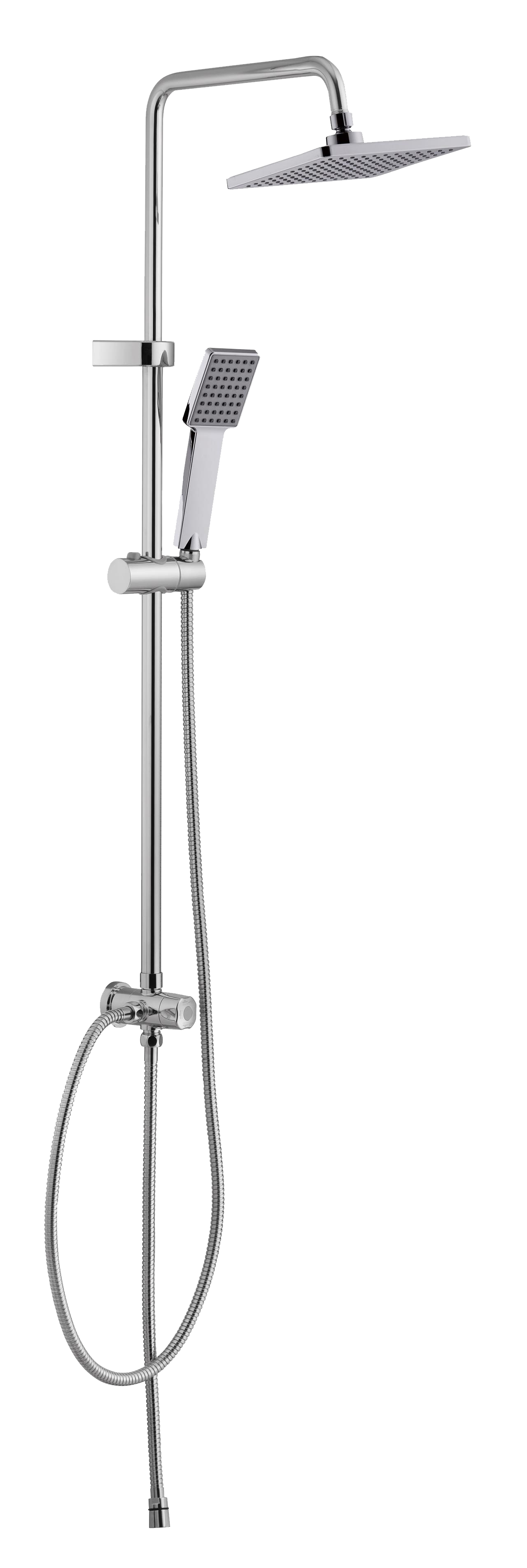 Showy 3-Way Rain Shower Post Set