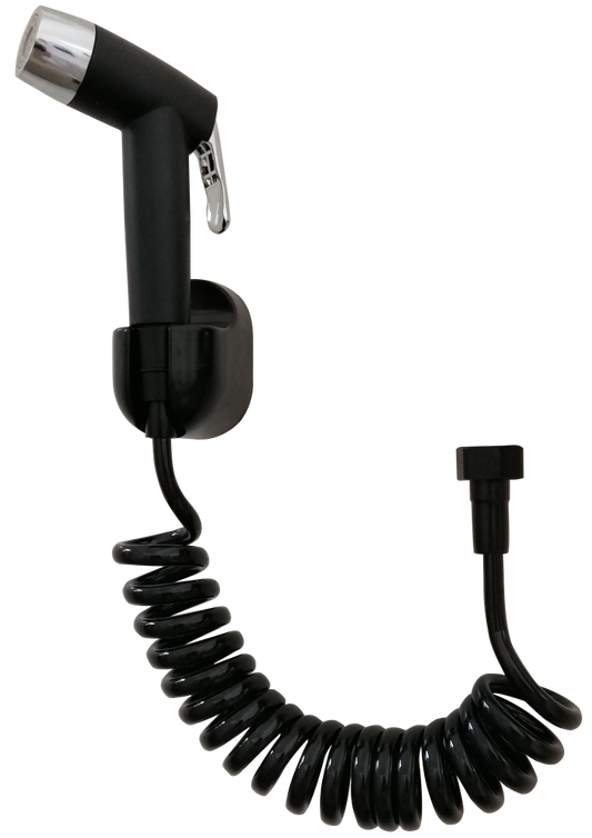 Showy Dual Function Black Bidet Set