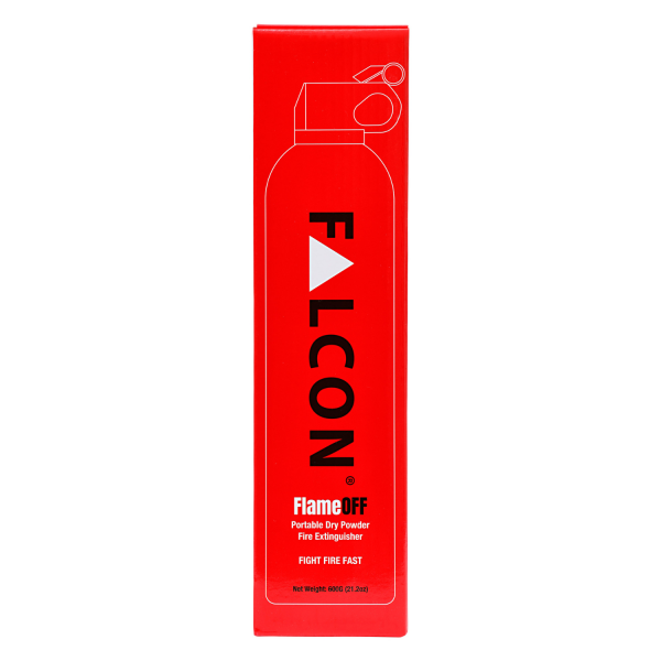 Falcon FLAMEOFF Portable Dry Powder Fire Extinguisher 600g