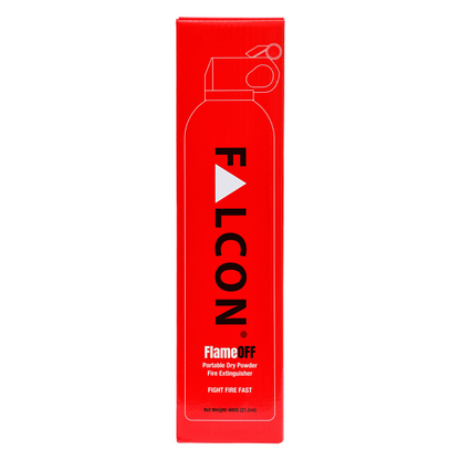 Falcon FLAMEOFF Portable Dry Powder Fire Extinguisher 600g