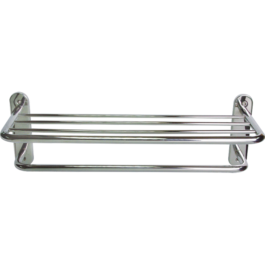 Showy 24" x 19mm S/S 2-Layer Towel Shelf 7035