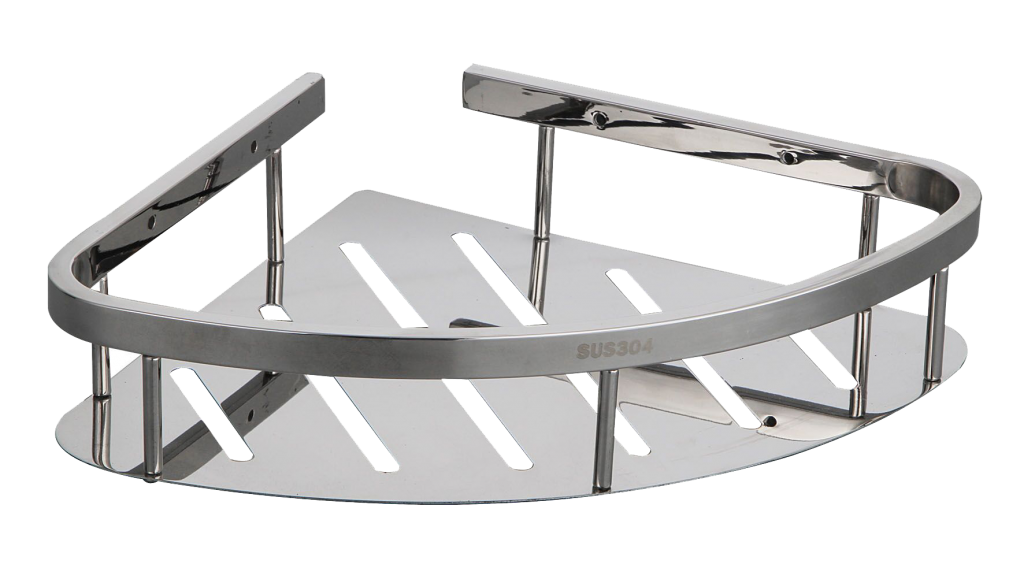 Showy 230 x 230 x 70mm Stainles Steel Corner Rack 7150