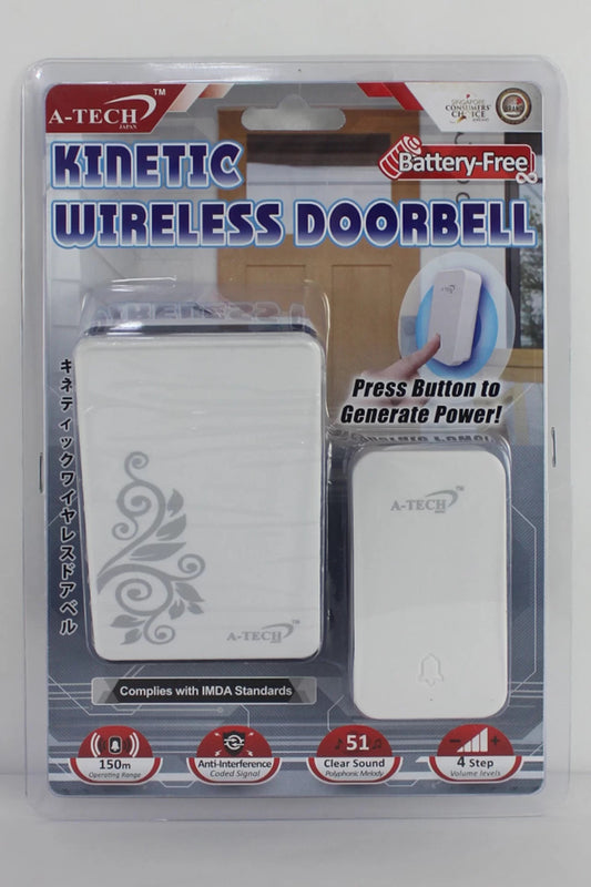 A-Tech Kinetic Wireless Doorbell DB-1006