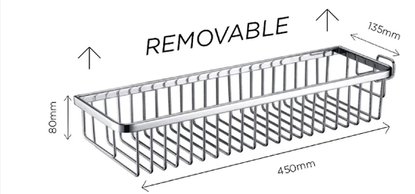 Tuscani Tapware BAS2 - Removable Staight Shelf Series - Bathroom Accessories