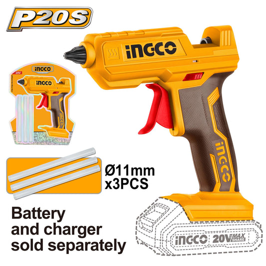 Ingco 20V Cordless Glue Gun CGGLI2001 Bare Unit