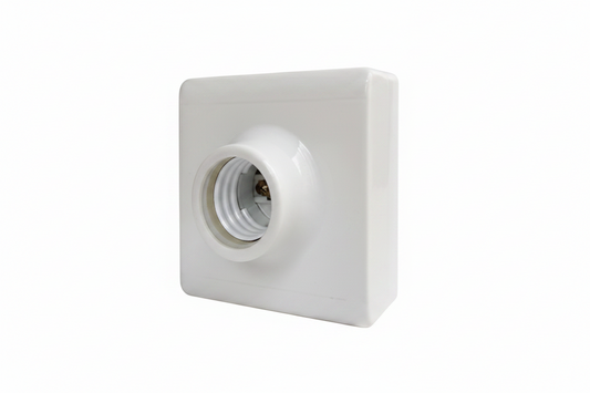 E27 Ceiling Square Plastic Holder