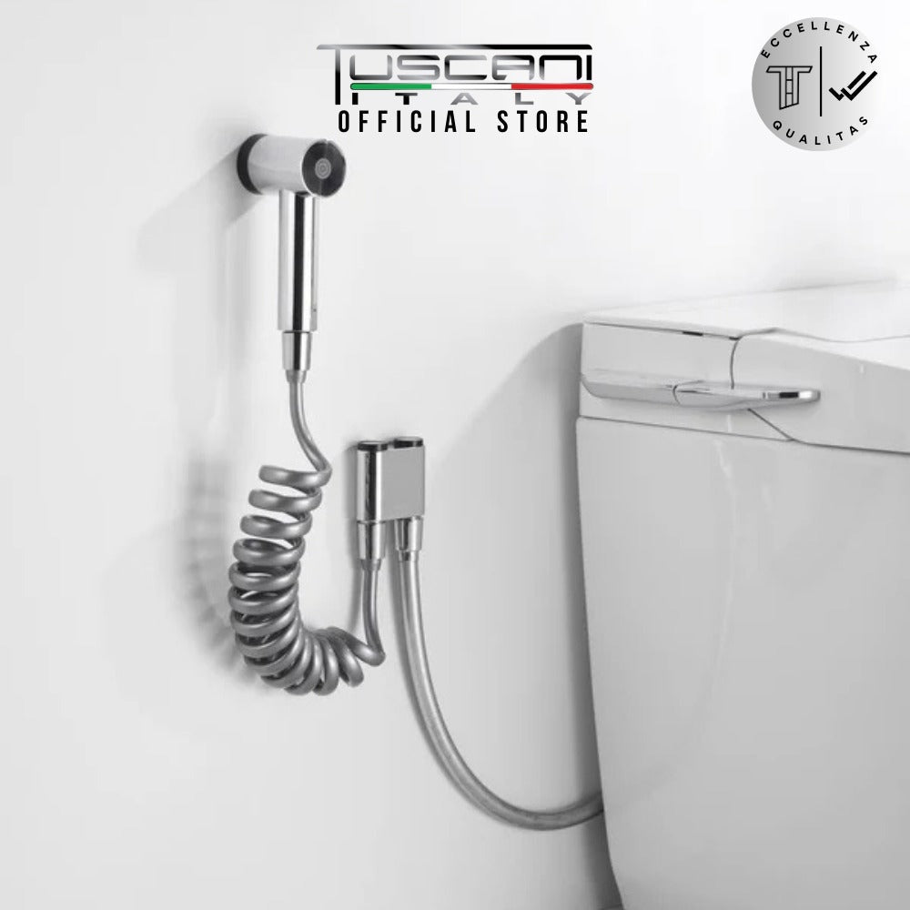Tuscani Bidet Set With Double Angle Valve HS1CH Chrome