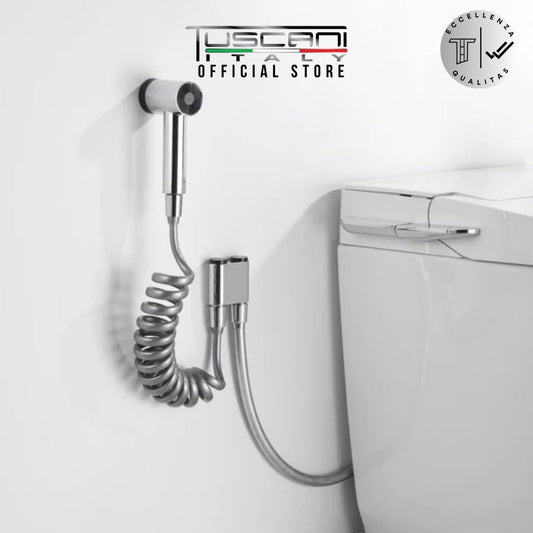 Tuscani Bidet Set With Double Angle Valve HS1CH Chrome