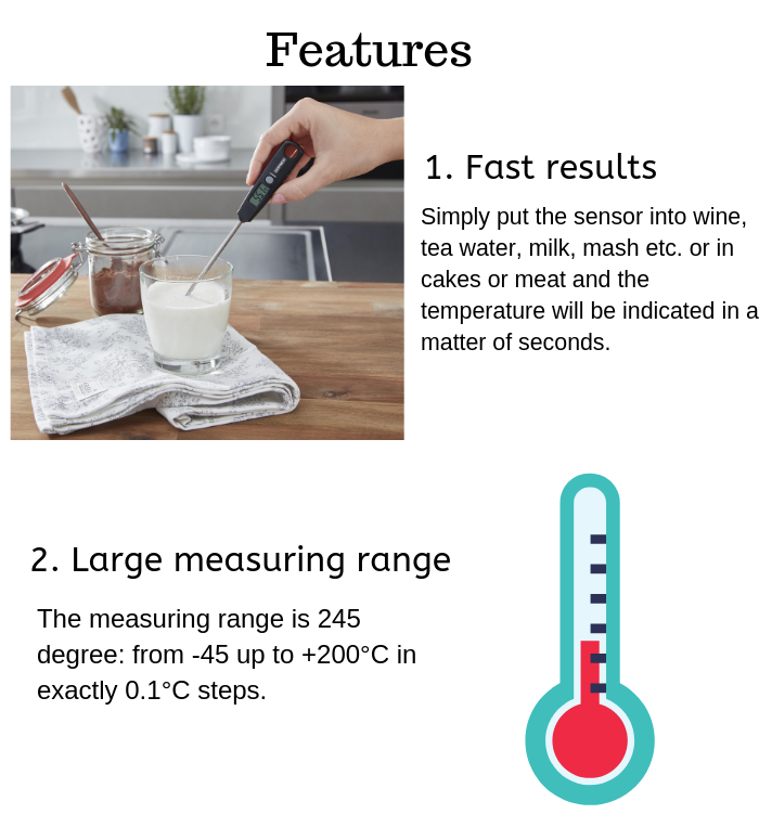 Leifheit Digital Universal Kitchen Thermometer