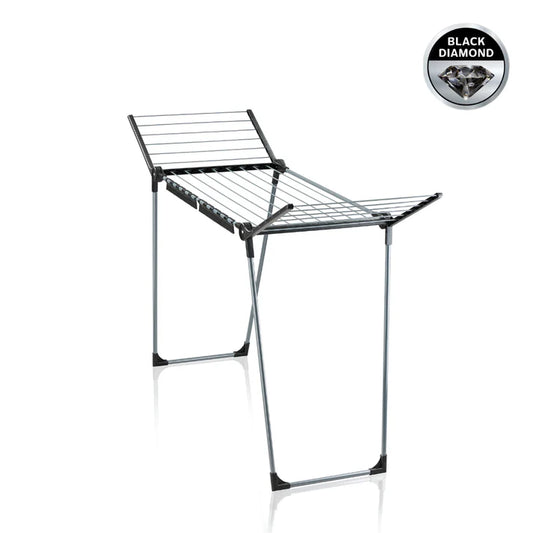 Leifheit Pegasus 150 Solid Slim Black Clothes Drying Rack L81690