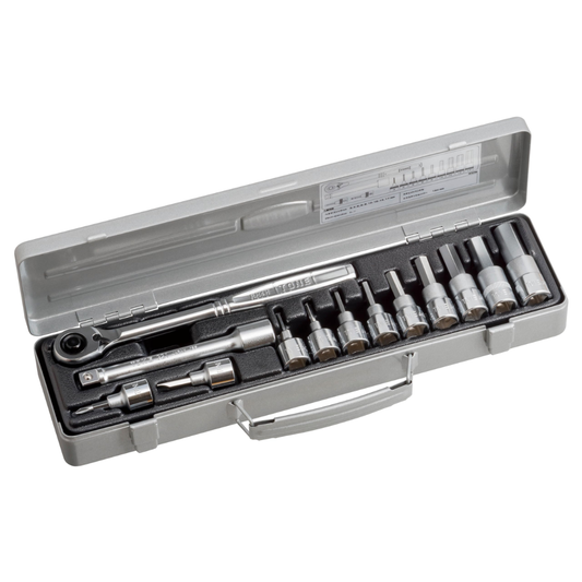 TONE 1/2" Dr HEX KEY SOCKET SET (13 pcs) - 400M - Japan