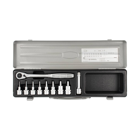 TONE 3/8" Dr HEX KEY SOCKET SET (10 pcs) - HB3082 - Japan