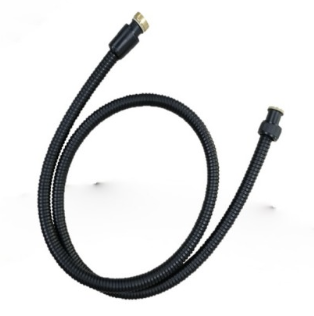 Showy Black Coated 360 Anti Twist S/S Shower Hose
