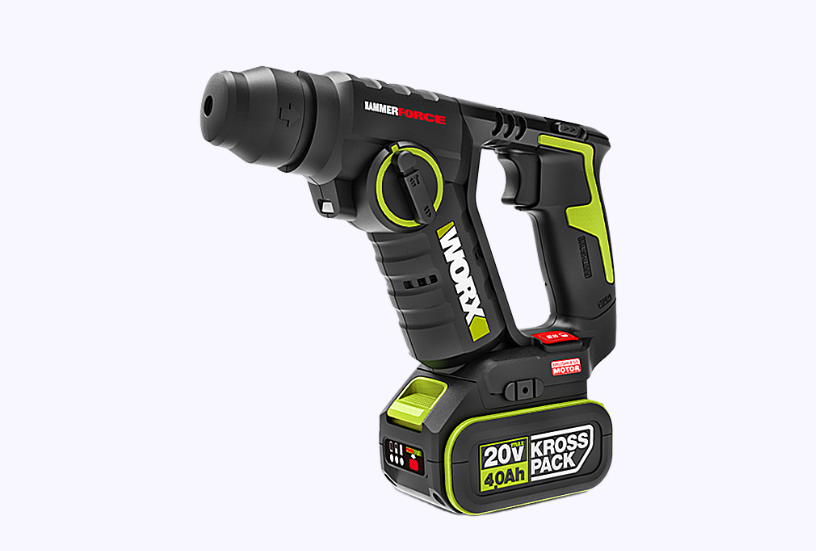 WORX WU380S 20V BRUSHLESS 20MM ROTARY HAMMER (RENTAL)