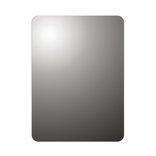 Showy Silver Coated Mirror