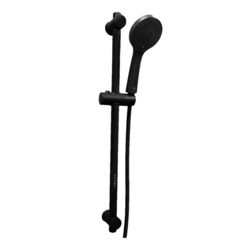 Showy Gemma 3 Functions Black Coated Complete Set Shower Set 3384-400