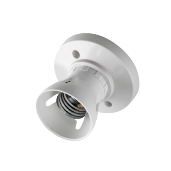 Plastic Ceiling Lamp Holder E27 (W)