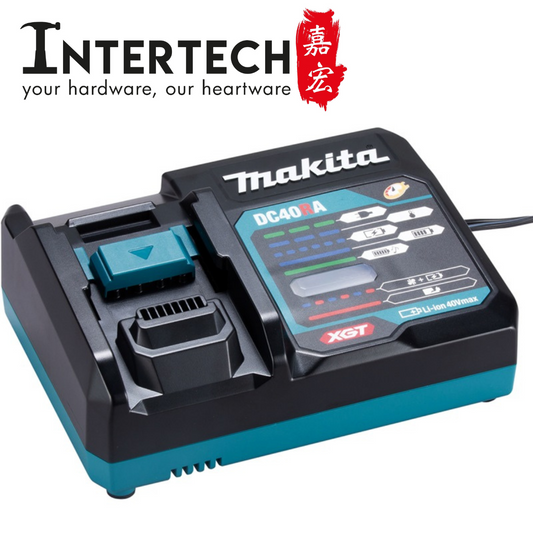 MAKITA 40V XGT SINGLE PORT FAST CHARGER 191E08-6 DC40RA