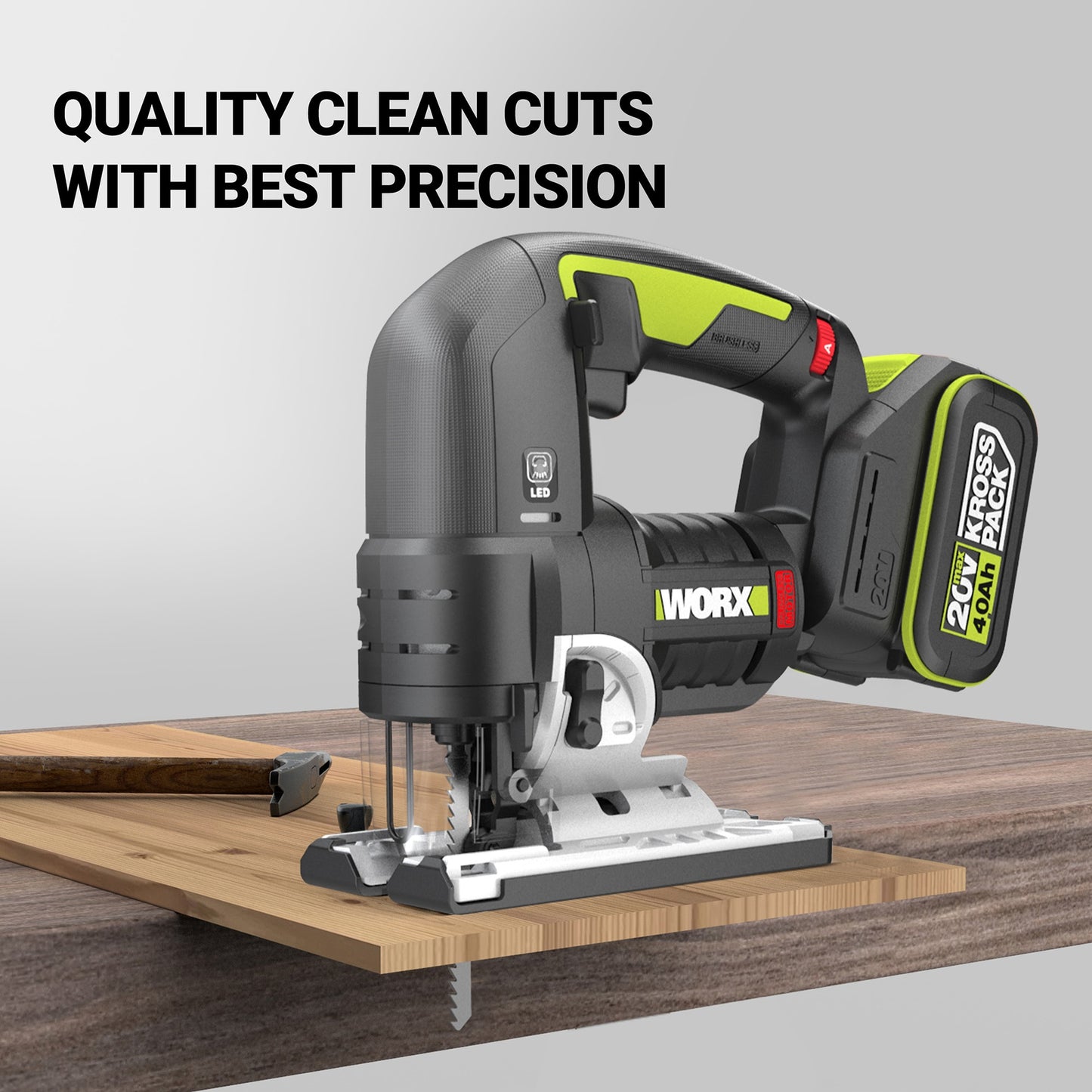 WORX WU550.1 20V MAX BRUSHLESS JIG SAW (RENTAL)