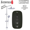 CHAMPS Legend Instant Water Heater With Rain Shower Set