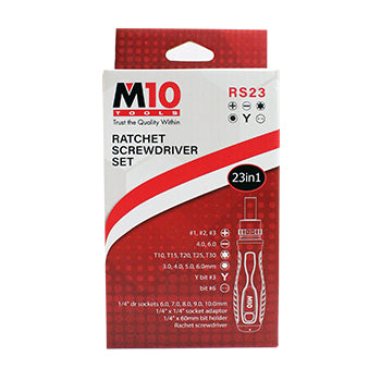 M10 Ratchet Screwdriver Set (RS23)