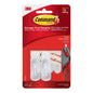 3M Command White Small Hooks 2 Hooks 4 Strips (17002)