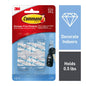 3M Command Mini Clear Hooks 6 Hooks 8 Strips (17006CLR)