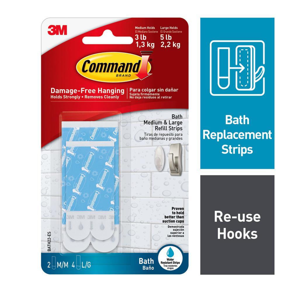 3M Command Assorted Water Resistant Strips (BATH22-ES)