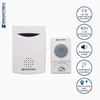 Soundteoh Battery Operated Electronic Wired Doorbell 069K