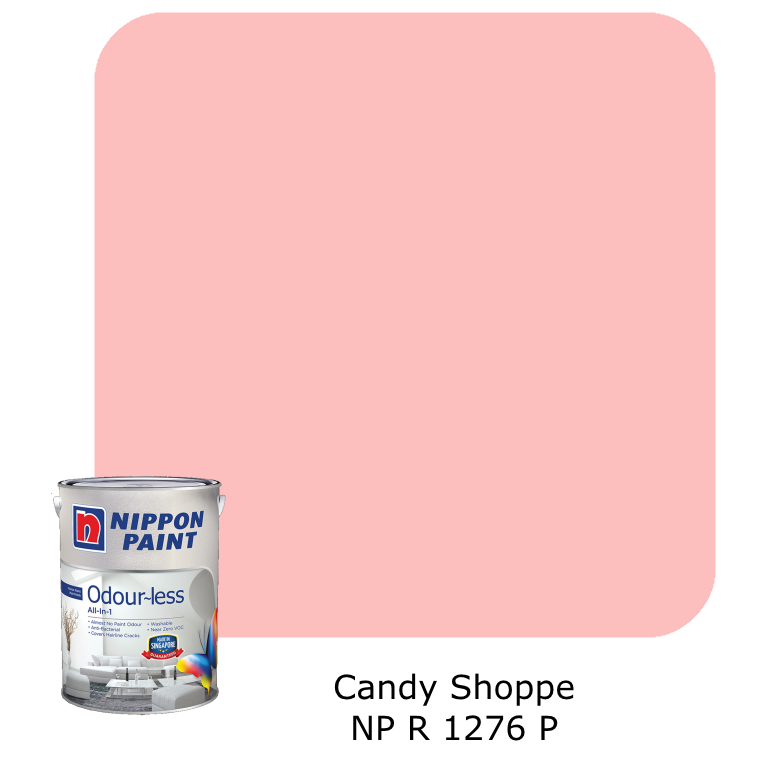 Nippon Paint Odour-Less All-in-1 (Pink and Red)