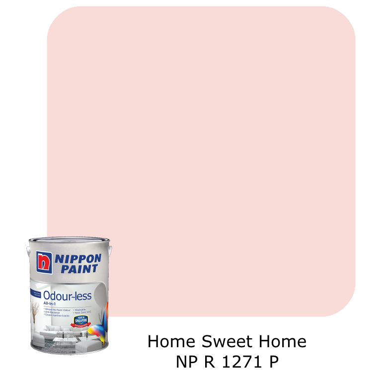 Nippon Paint Odour-Less All-in-1 (Pink and Red)