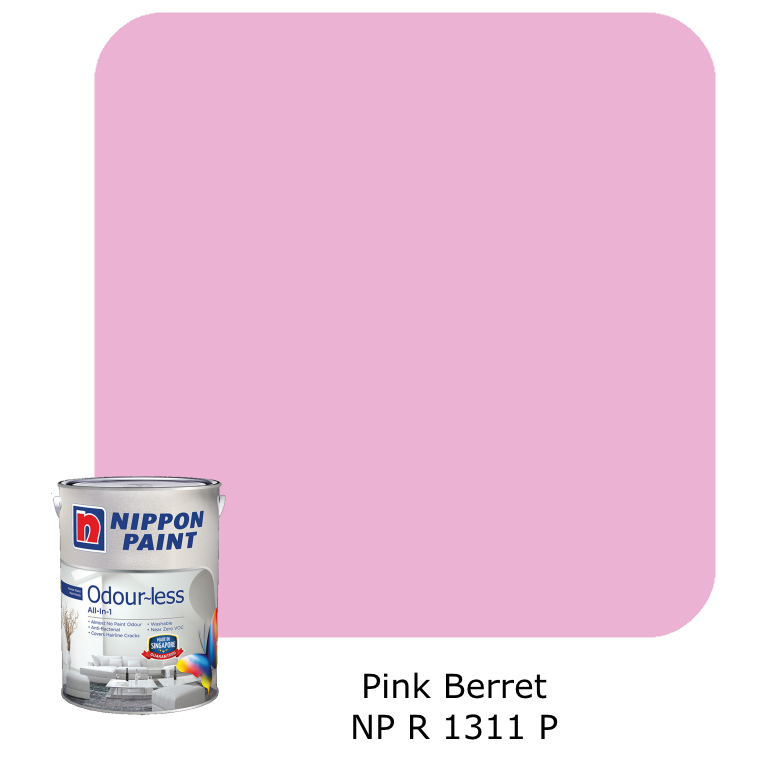 Nippon Paint Odour-Less All-in-1 (Pink and Red)