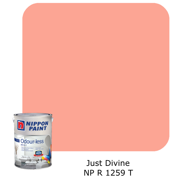 Nippon Paint Odour-Less All-in-1 (Pink and Red)