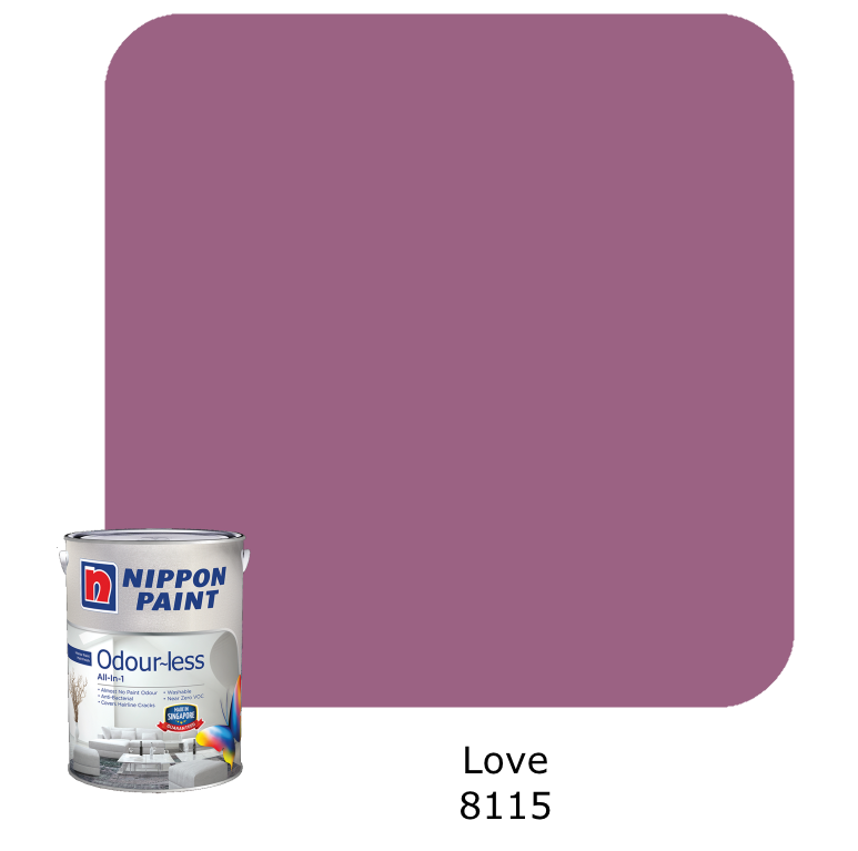 Nippon Paint Odour-Less All-in-1 (Pink and Red)