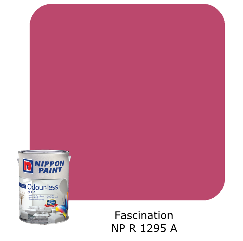 Nippon Paint Odour-Less All-in-1 (Pink and Red)