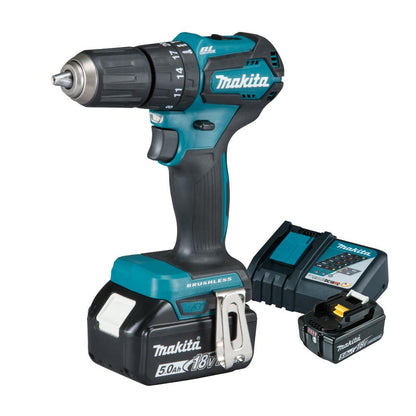 Photo of Makita Cordless Hammer Driver Drill (SET 2x5Ah) 18V LXT BL Brushless