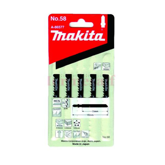 Photo of Makita A-86577 Jig Saw Blade No. 58 (Wood Fast Cutting)