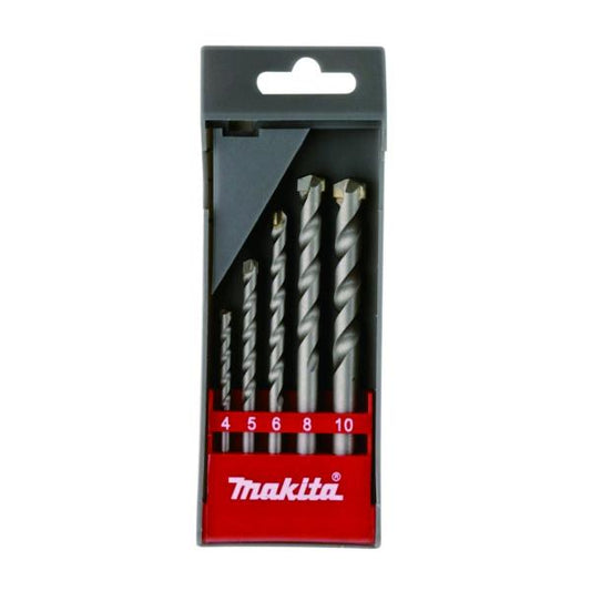 Photo of Makita D-05175 Masnory Drill Bit Set (4,5,6,8,10mm Each)