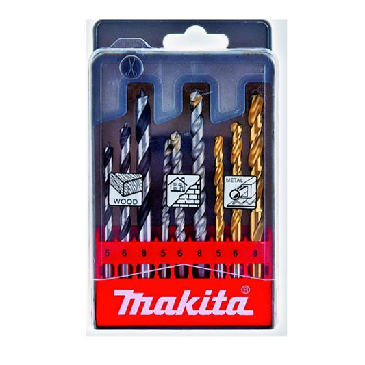 Photo of Makita D-08660 9Pcs Drill Bit Assortment For Wood/Metal/Masonry (5,6,8mm)