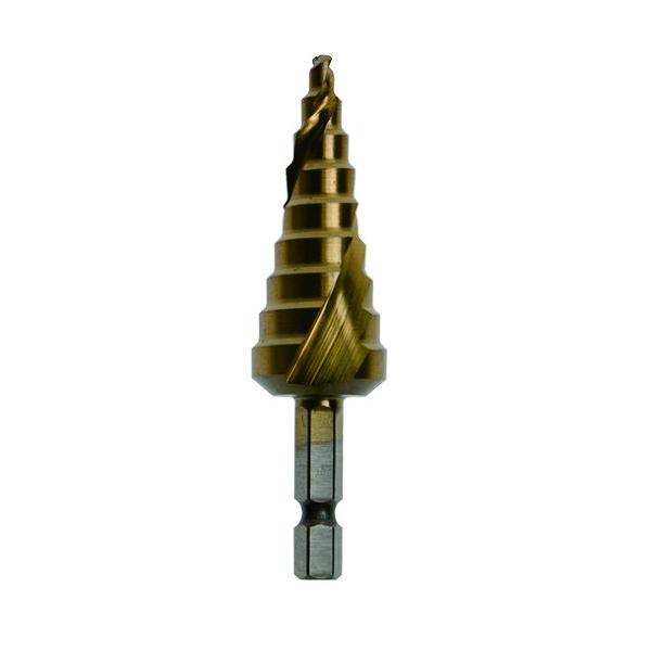 Photo of Makita Step Drill Bit Spiral Flute Titanium Coating