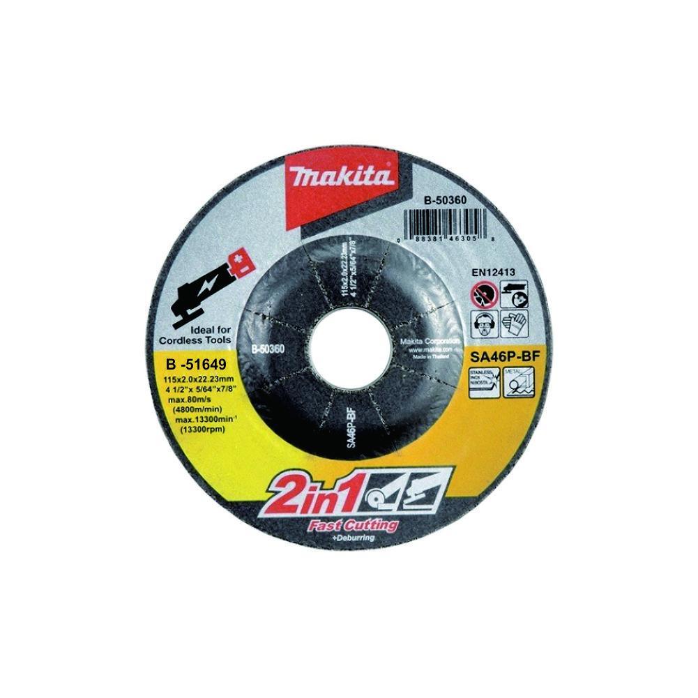 Photo of Makita B-51649 2-In-1 Abrasive Wheel 100mm (Cut & Grind)